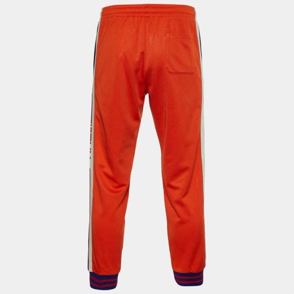 GUCCI Orange Technical Jersey Track Suit Jogger Pants Men's Size XXL - Picture 4 of 13